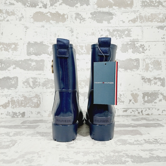 New Tommy Hilfiger Women's Kippa Waterproof Rain Booties M407 - Picture 5 of 12